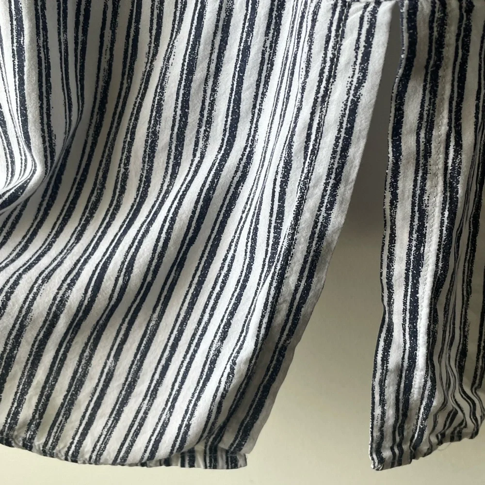 Velvet Heart Black and White Striped Button Down Shirt - Picture 8 of 8